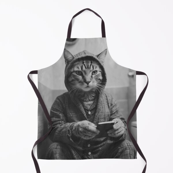 Item preview, Tech-Savvy Cat in Pajamas designed and sold by vk09.