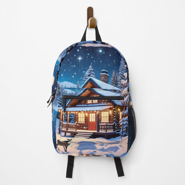 Item preview, Winter Holiday Log Cabin designed and sold by Cookbeat.