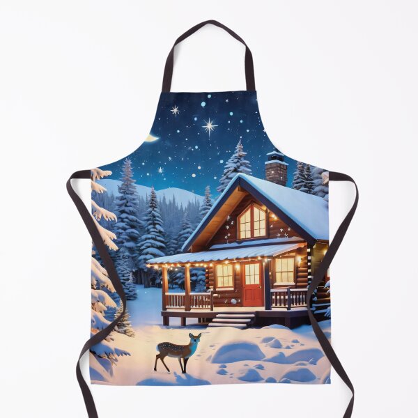 Item preview, Winter Holiday Log Cabin designed and sold by Cookbeat.