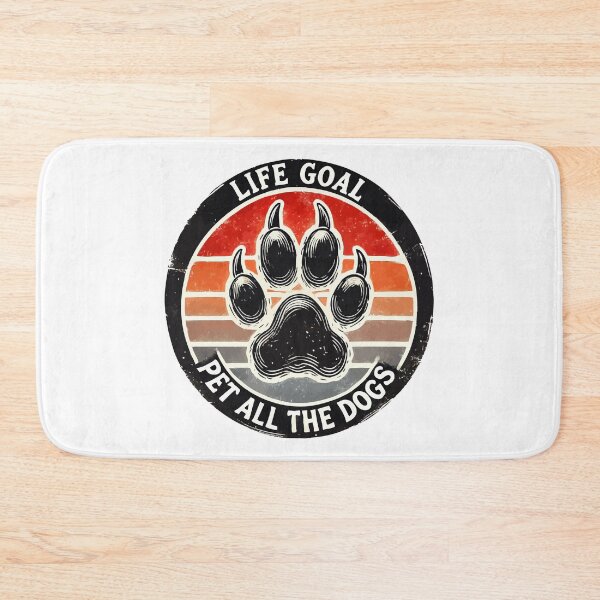 Item preview, Life Goal Pet All the Dogs Paw Vintage designed and sold by TomFrontierArt.