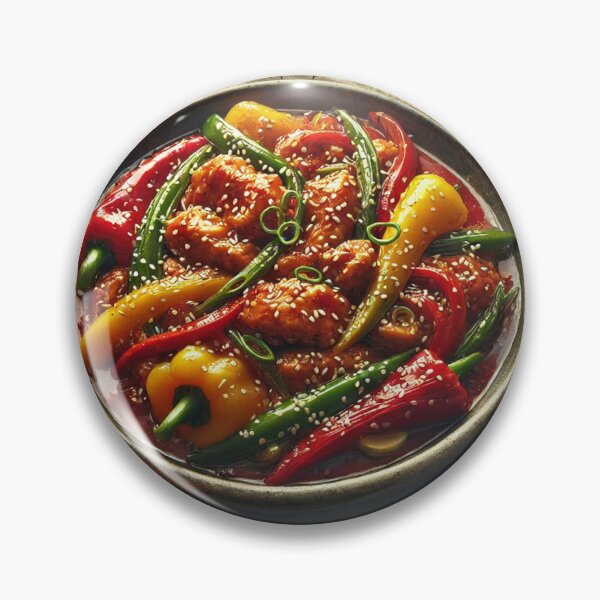 Item preview, Korean Stir-Fried Chicken with Bell Peppers designed and sold by Thanabordee.