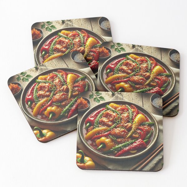Item preview, Korean Stir-Fried Chicken with Bell Peppers designed and sold by Thanabordee.