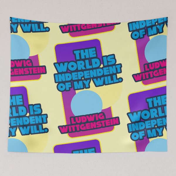 Item preview, The world is independent of my will, Ludwig Wittgenstein designed and sold by Mauswohn.
