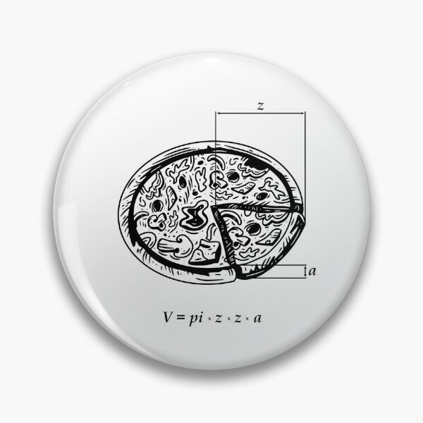 Item preview, Pizza Diagram: Volume = pi x z x z x a designed and sold by Holy Mackerel.