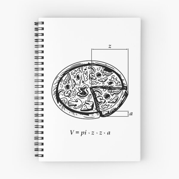 Item preview, Pizza Diagram: Volume = pi x z x z x a designed and sold by Holy Mackerel.