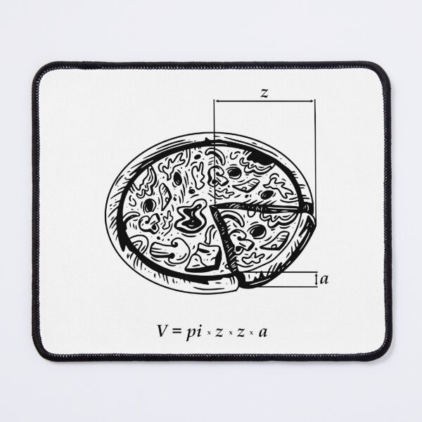 Item preview, Pizza Diagram: Volume = pi x z x z x a designed and sold by Holy Mackerel.