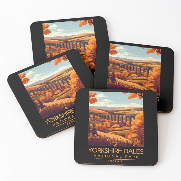 Item preview, A Vintage Illustration of Yorkshire Dales National Park - England  designed and sold by GoodOldVintage.