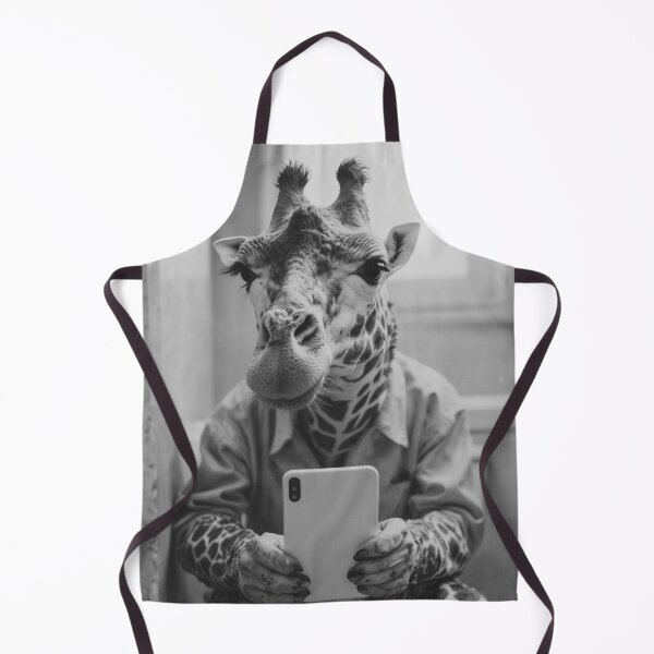 Item preview, Giraffe Selfie Time on the Toilet designed and sold by vk09.