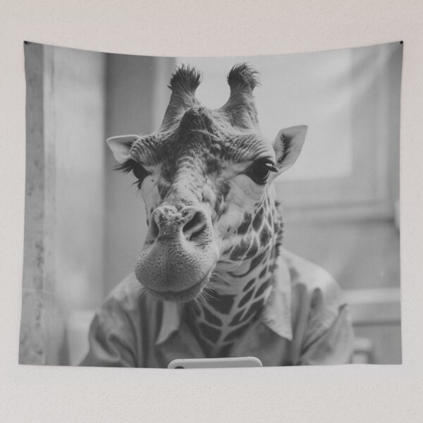 Item preview, Giraffe Selfie Time on the Toilet designed and sold by vk09.