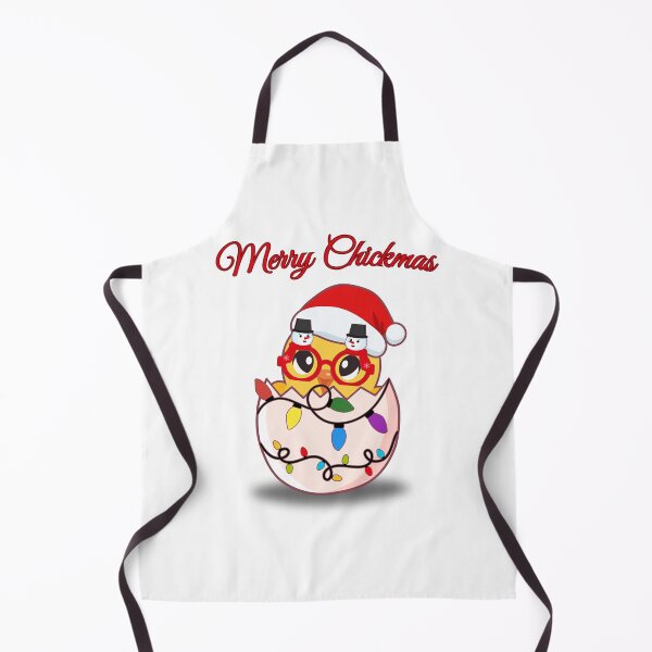 Item preview, Merry Chickmas - Cute Christmas Chick with Santa Hat & Lights designed and sold by EagleVisionary.