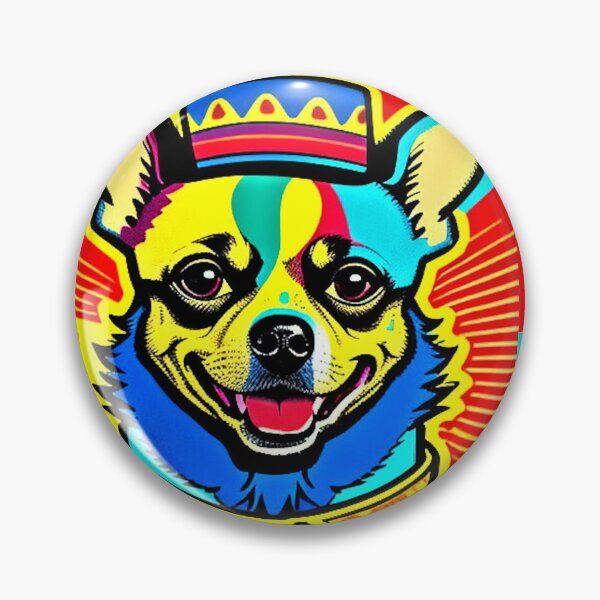 Item preview, Retro Cute Colorful Chihuahua Dog  designed and sold by Earth Nature Creations.
