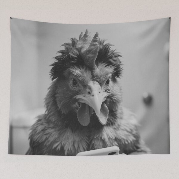 Item preview, Tech-Savvy Chicken Humor designed and sold by vk09.