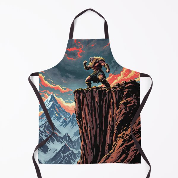 Item preview, Warrior Roaring on Mountain Cliff designed and sold by artwaves.