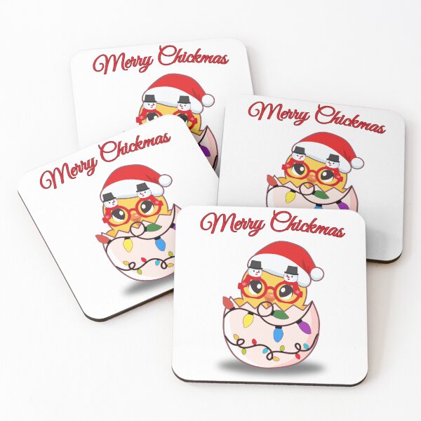 Item preview, Merry Chickmas - Cute Christmas Chick with Santa Hat & Lights designed and sold by EagleVisionary.