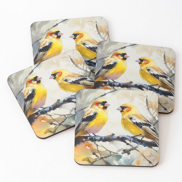 Item preview, 2 goldfinch in a tree designed and sold by laurashawart.