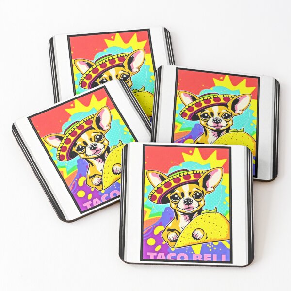 Item preview, Retro Colorful Yo Quiero Taco Bell Chihuahua Taco Bell Dog  designed and sold by Earth Nature Creations.