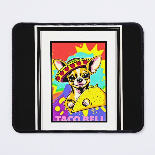 Item preview, Retro Colorful Yo Quiero Taco Bell Chihuahua Taco Bell Dog designed and sold by Earth Nature Creations.