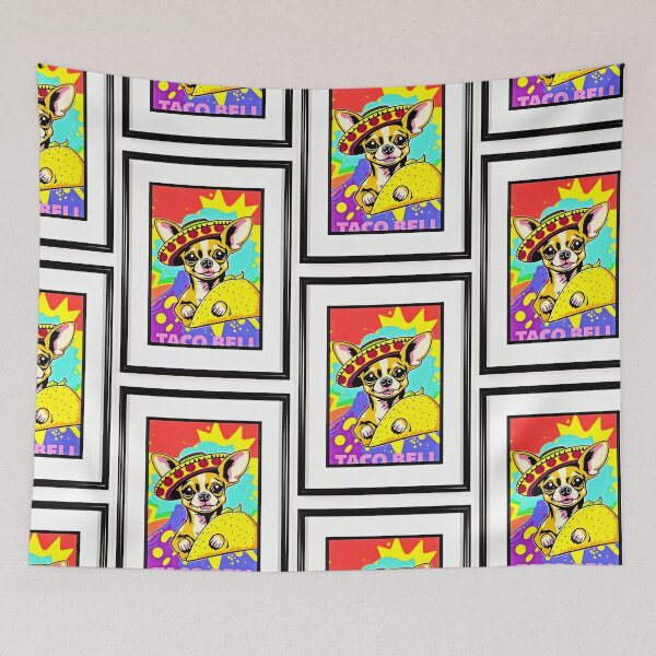 Item preview, Retro Colorful Yo Quiero Taco Bell Chihuahua Taco Bell Dog  designed and sold by Earth Nature Creations.