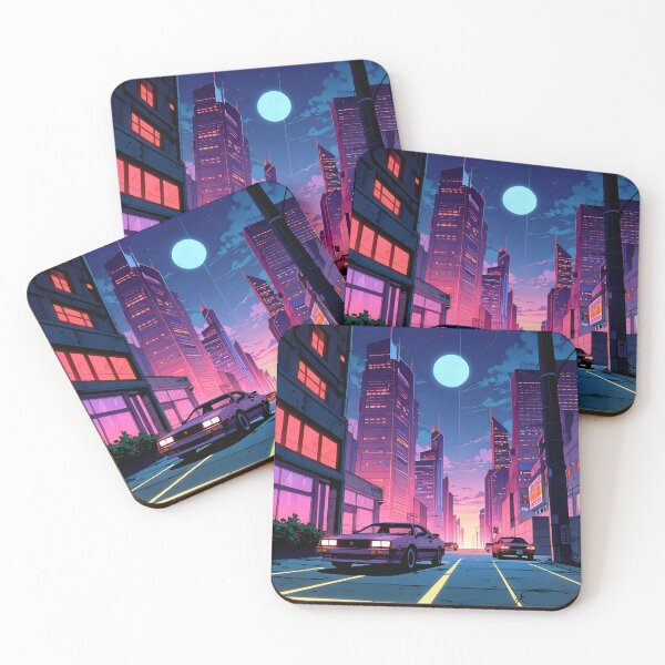 Artikelvorschau, Neon Cyber City - Retro 80er entworfen und verkauft von BuRetro.