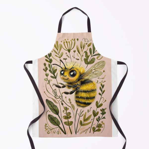 Item preview,  Adorable Bee Surrounded by Whimsical Floral Patterns designed and sold by Monascreativeempire.