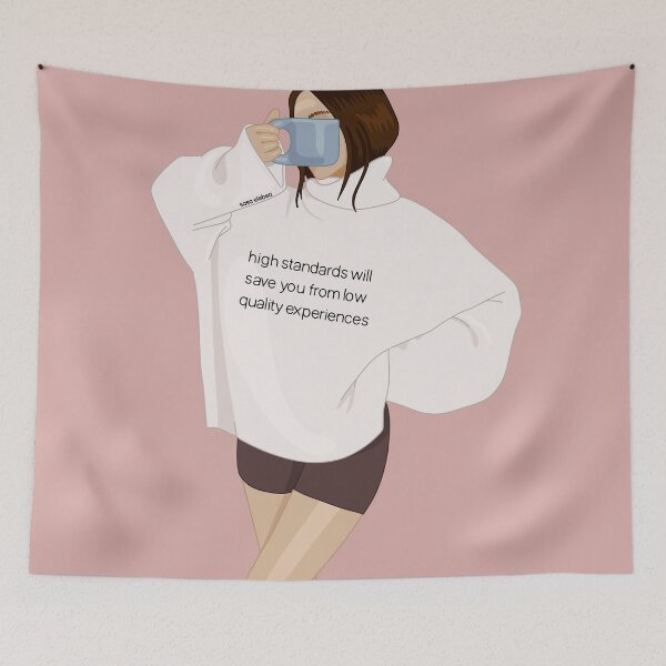 Item preview, High standards will save you from low quality experiences by Sasa Elebea designed and sold by Sabrina Brugmann.