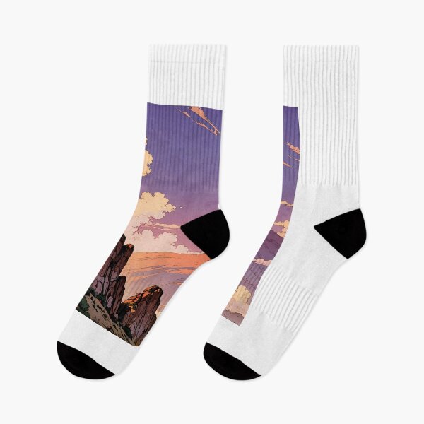 Item preview, Vintage Mountain Sunrise - Retro 80s designed and sold by BuRetro.