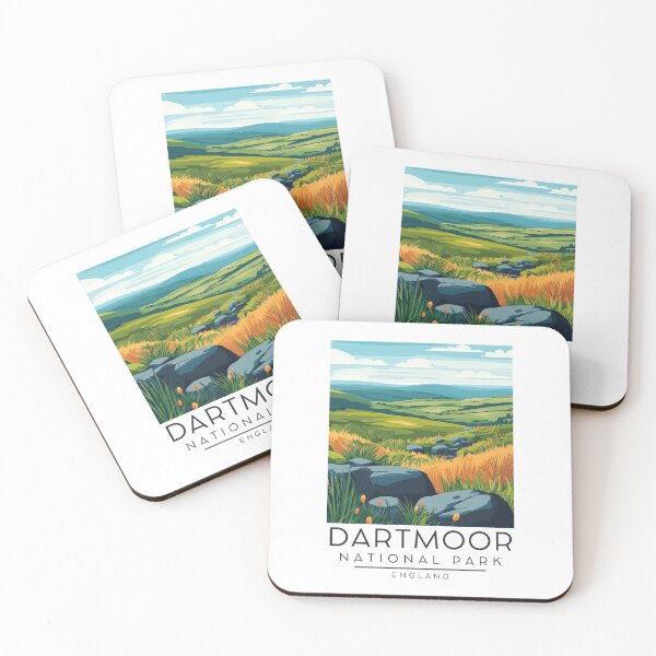Item preview, A Vintage Illustration of Dartmoor National Park - England  designed and sold by GoodOldVintage.