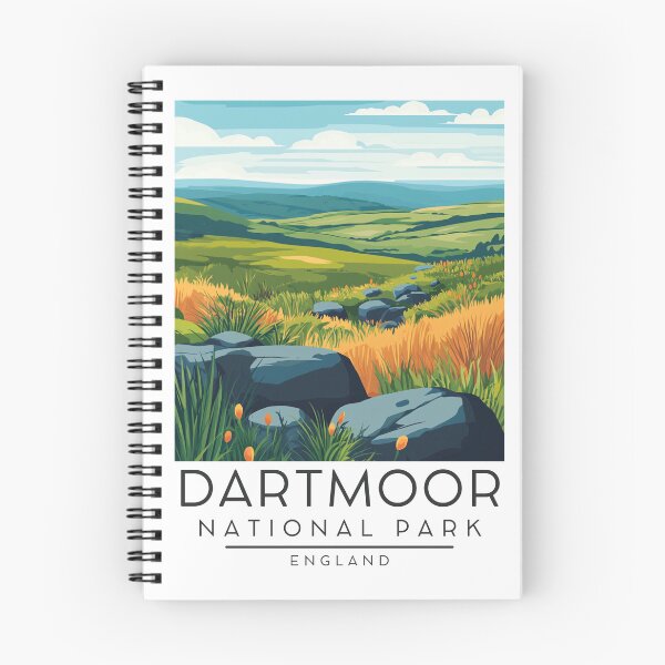 Item preview, A Vintage Illustration of Dartmoor National Park - England  designed and sold by GoodOldVintage.