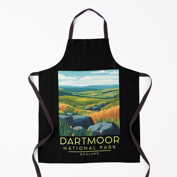 Item preview, A Vintage Illustration of Dartmoor National Park - England  designed and sold by GoodOldVintage.