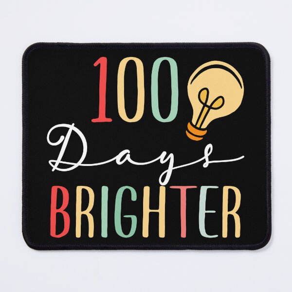 Item preview, 100 Days Brighter Teacher 100th Day Of School, Back To School ,Teacher Appreciation,Girly School designed and sold by zizo37.