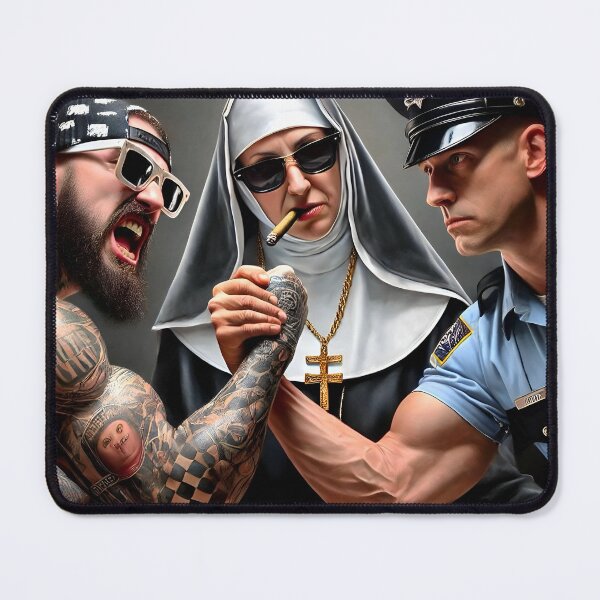 Item preview, Evil versus good arm wrestling designed and sold by Dan9010.