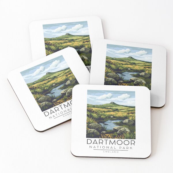 Item preview, A Vintage Illustration of Dartmoor National Park - England  designed and sold by GoodOldVintage.