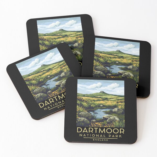 Item preview, A Vintage Illustration of Dartmoor National Park - England  designed and sold by GoodOldVintage.
