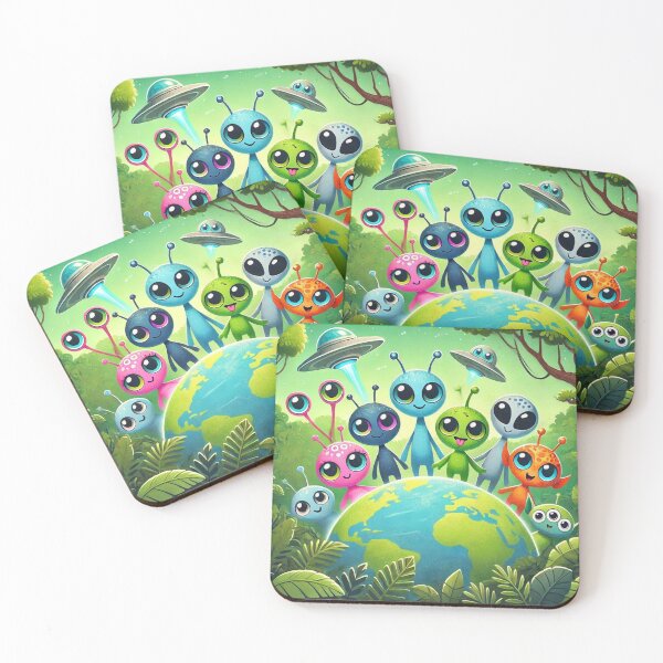 Item preview, Happy Baby Warm Fuzzy Alien Family designed and sold by WyckedLynn.