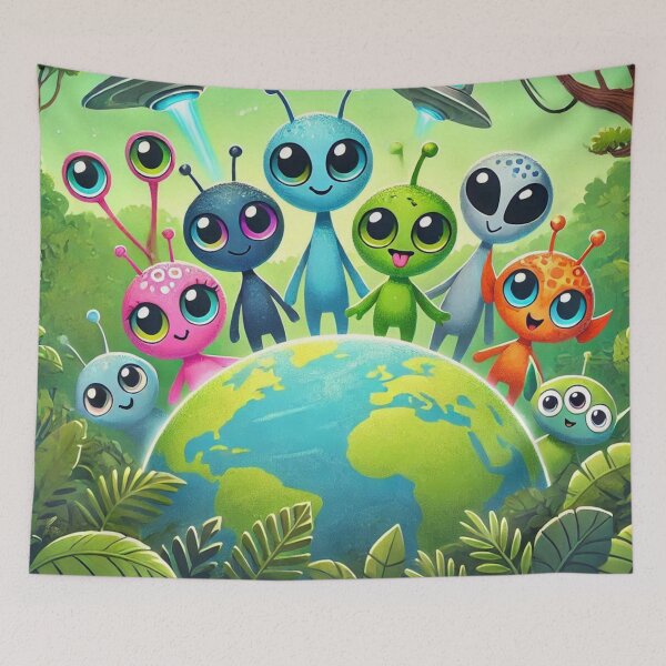Item preview, Happy Baby Warm Fuzzy Alien Family designed and sold by WyckedLynn.