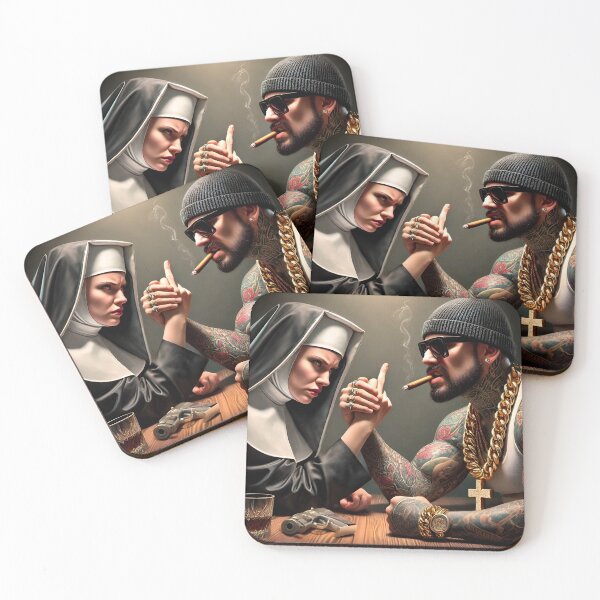 Item preview, Copie de Evil versus good arm wrestling designed and sold by Dan9010.