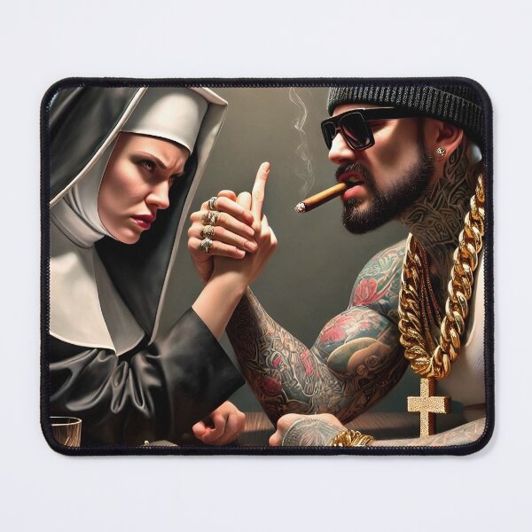 Item preview, Copie de Evil versus good arm wrestling designed and sold by Dan9010.