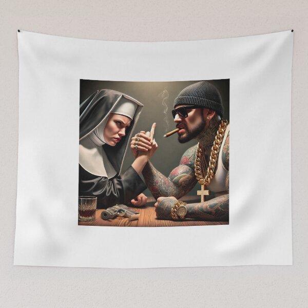 Item preview, Copie de Evil versus good arm wrestling designed and sold by Dan9010.