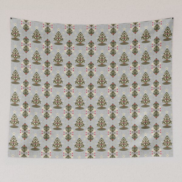 Item preview, Retro Christmas Tree Pattern designed and sold by Fil4.