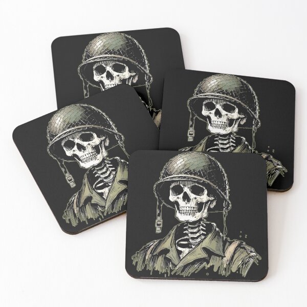Item preview, Skeleton Skull Soldier World War Sketchy  designed and sold by TomFrontierArt.
