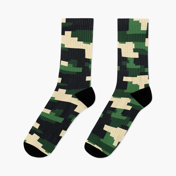 Item preview, 8bit camouflage beige green black 01 designed and sold by SpecialtiesShop.