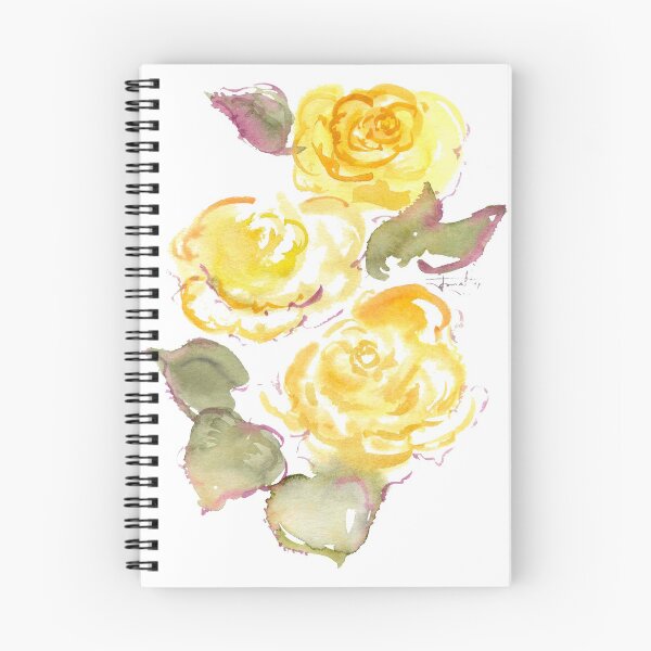 Item preview, Watercolor drawing of three yellow rose buds designed and sold by VB Accessories.