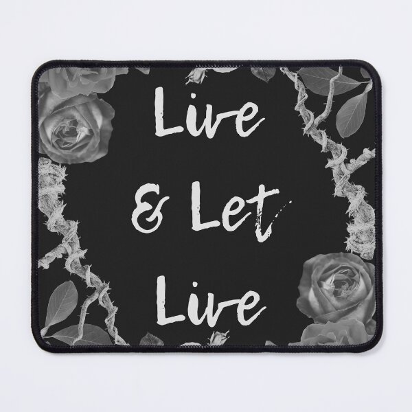 Item preview, live & let live floral affirmation designed and sold by HABlackwood.