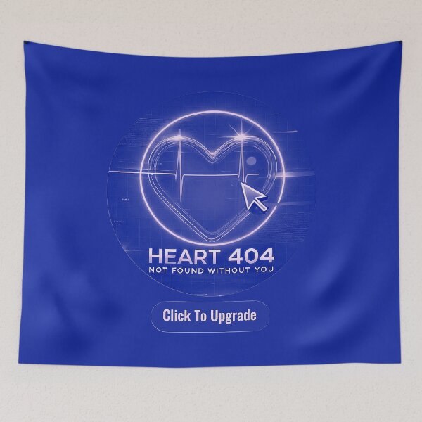 Item preview, Heart 404: Error. Not found without you. Grunge frequency radio disturb. Love theme. designed and sold by MiHijoDesign.