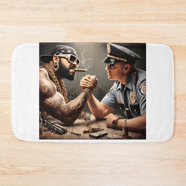 Item preview, Copie de Copie de Evil versus good arm wrestling designed and sold by Dan9010.