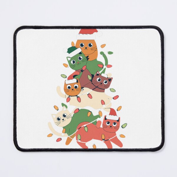 Item preview, Merry Catmas - Stacked Cat Christmas Tree designed and sold by Bohospiritart.