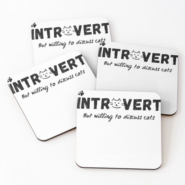 Item preview, introvert but willing to discuss cats ( Vol. 2)  designed and sold by PatherineStore.
