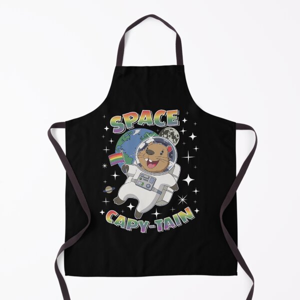 Item preview, Space Capy-tain happy capybara flies through space designed and sold by SpecialtiesShop.