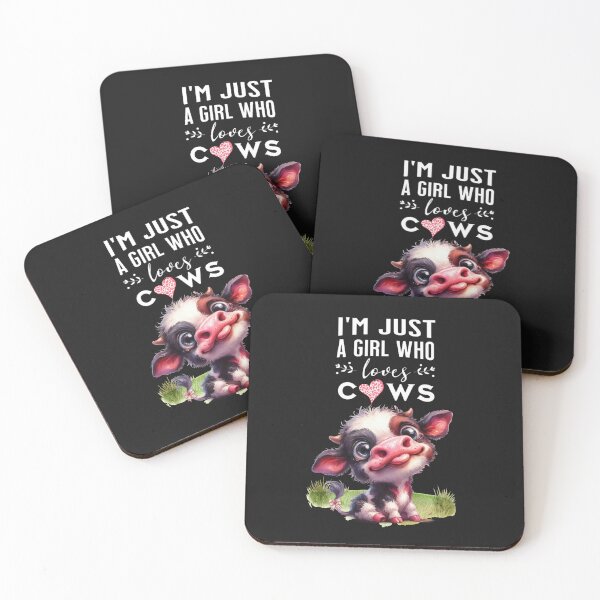 Item preview, I'm Just A Girl Who Loves Cows, Silly Calf | designed and sold by Lotta Luxxa Lifestyle.