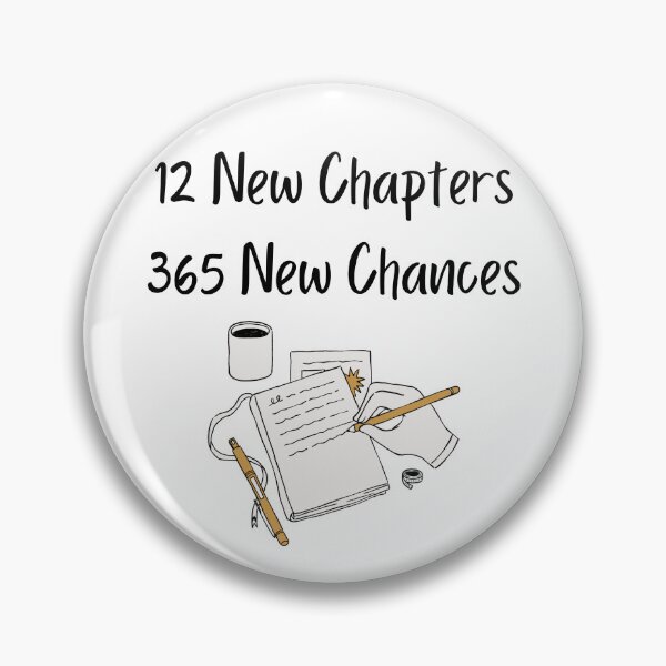 Item preview, 12 New Chapters. 365 New Chances designed and sold by MightyPenShop.